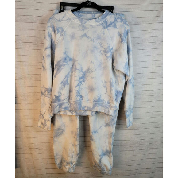 SPIRITUAL GANGSTER Bridget Raglan Pullover Sweatsuit in Winter Sky, sz Sm/Med - Picture 1 of 16